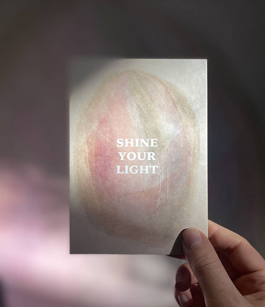 Postkarte - Shine Your Light