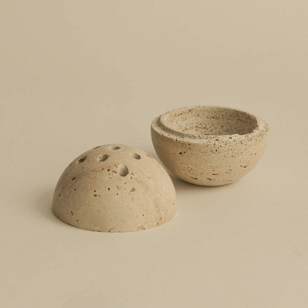 Räuchergefäss Travertin