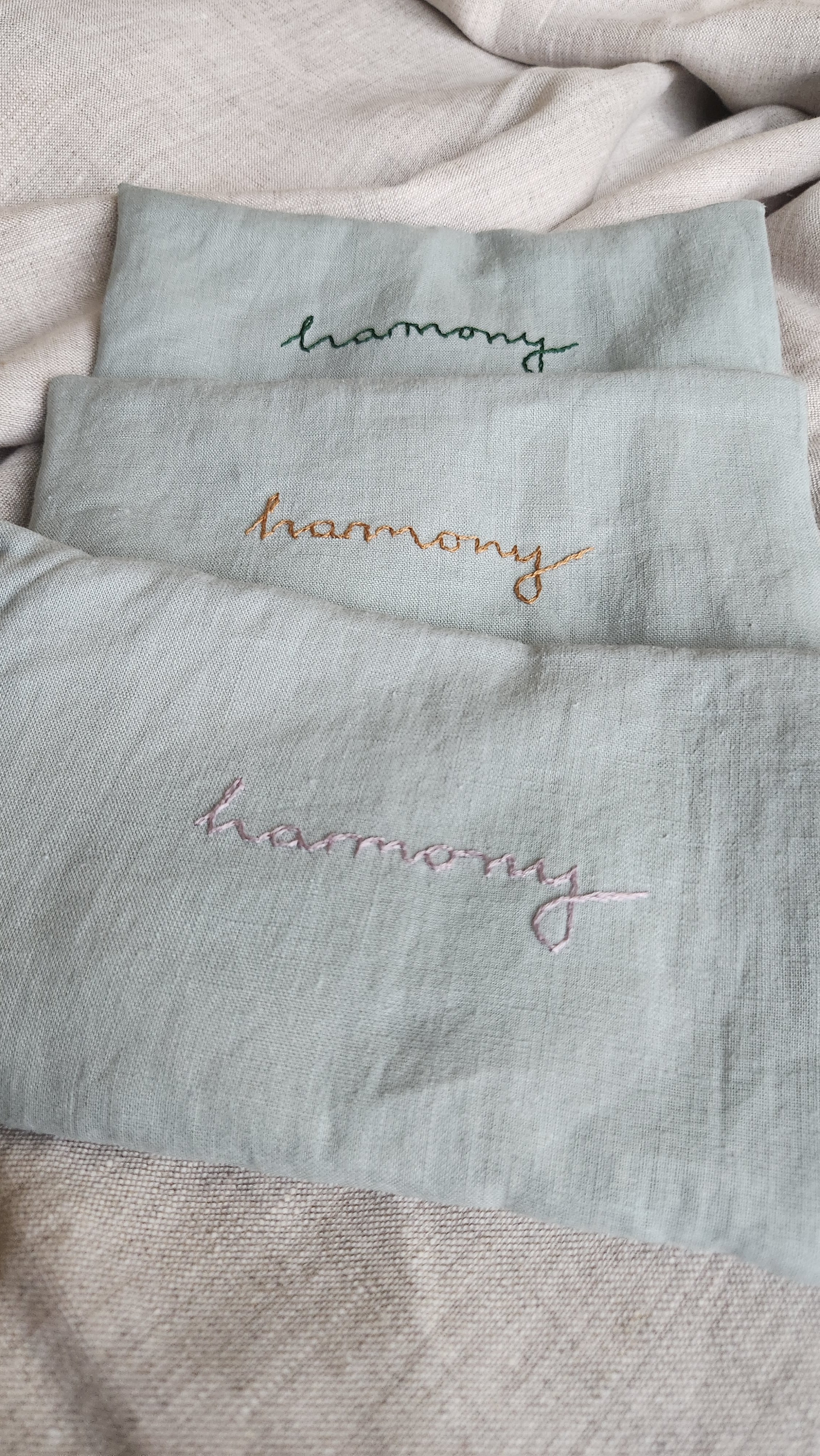 Augenkissen Leinen mit Lavendel & Regenbogenfluorit - Harmony