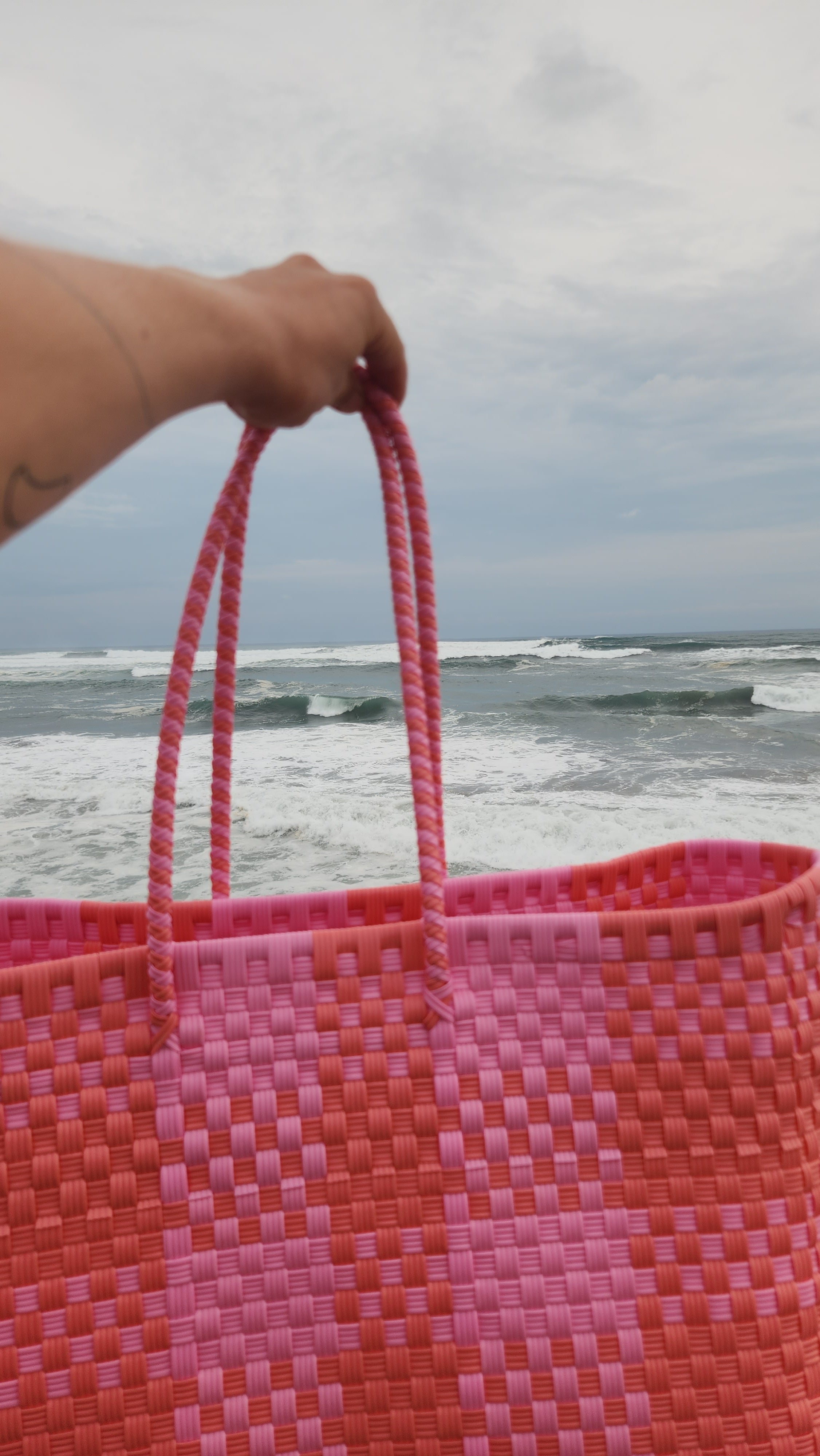 Alma Extra Grande Plaid Pink