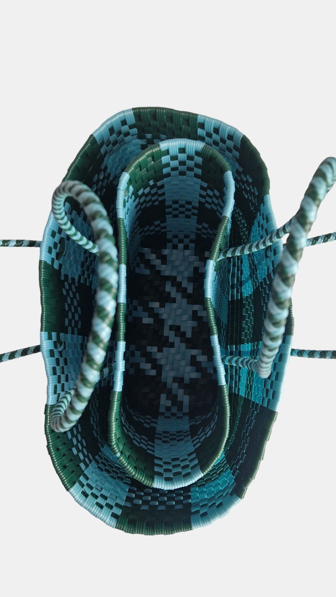Alma Extra Grande Plaid Ocean Green