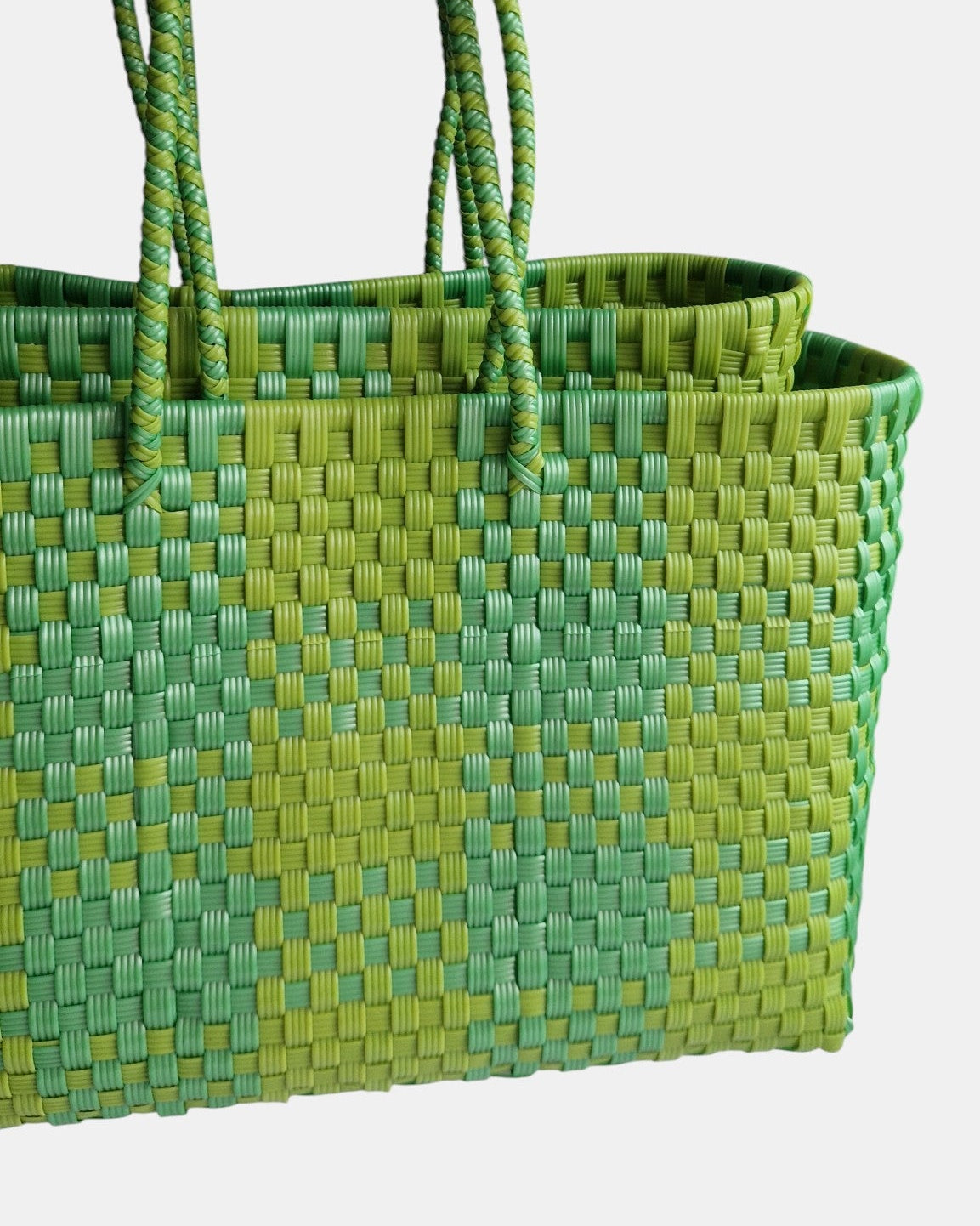 Alma Extra Grande Plaid Lime Green