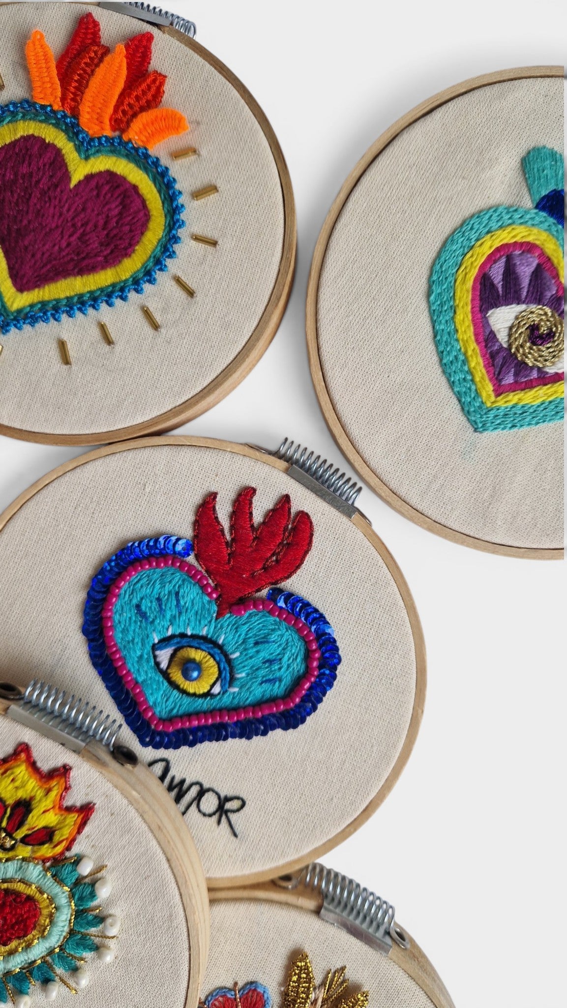 Kotty Embroidery Art Bild - Milagrito Mexicano