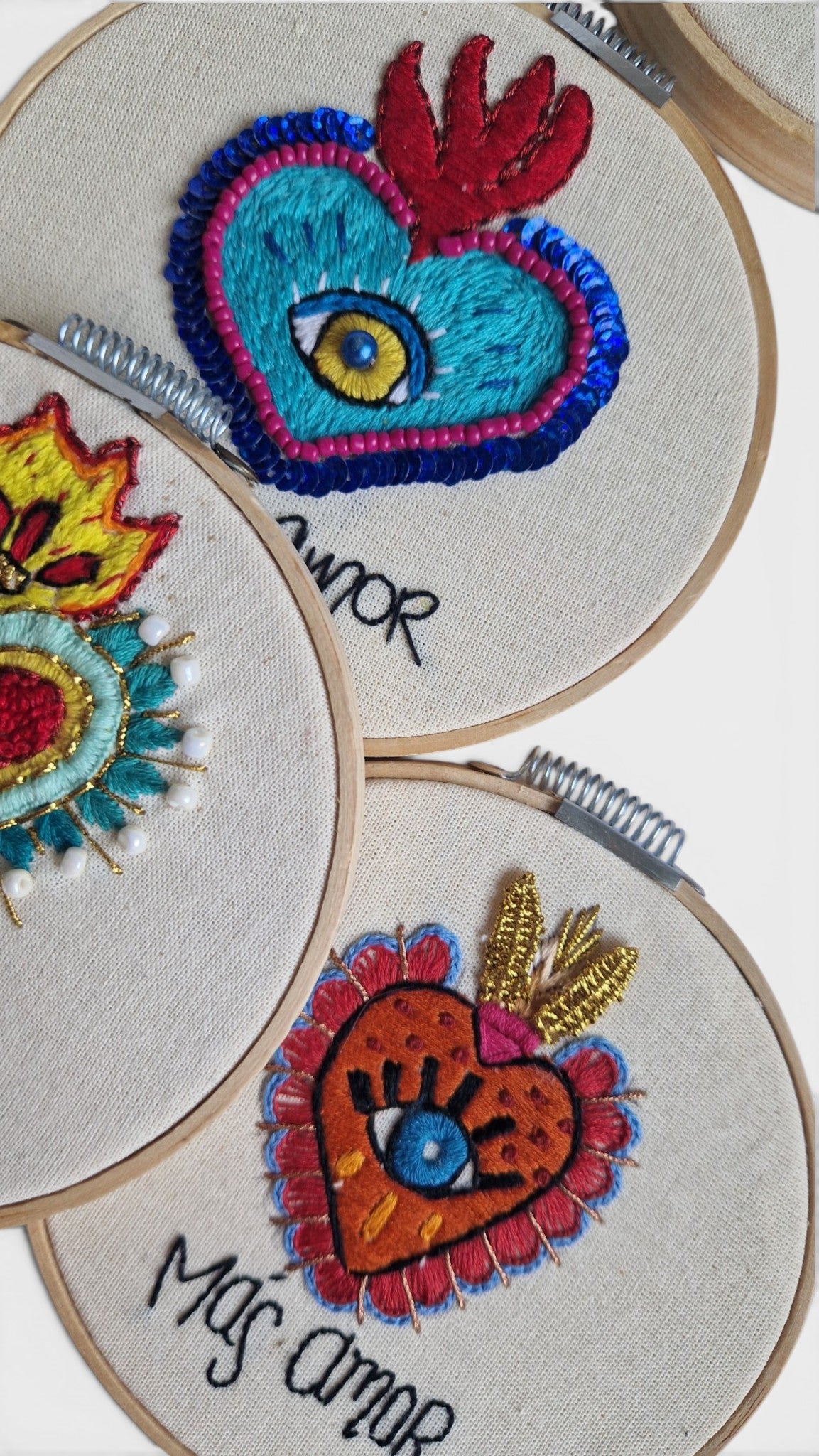 Kotty Embroidery Art Bild - Milagrito Mexicano