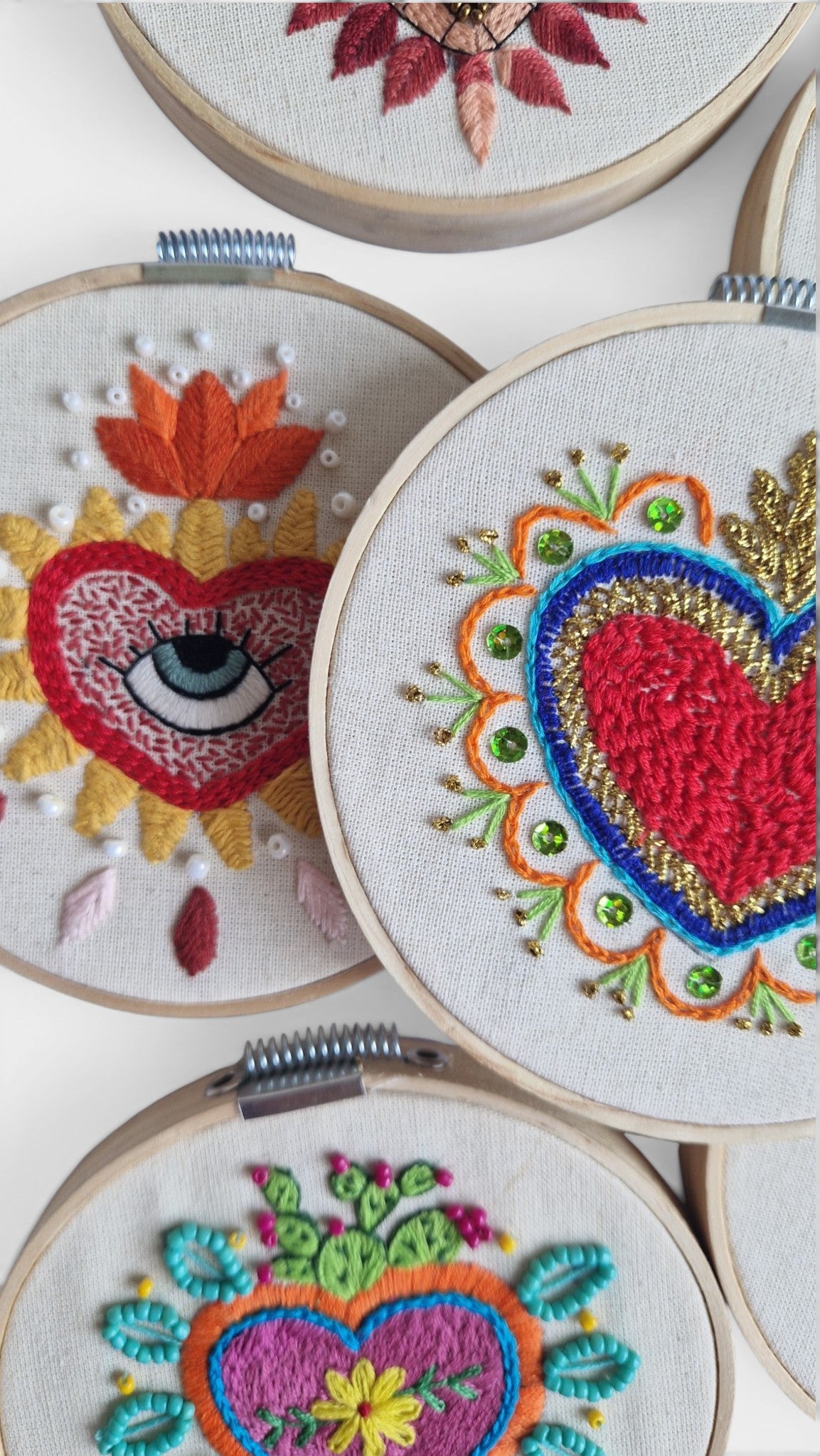 Kotty Embroidery Art Bild - Milagrito Mexicano