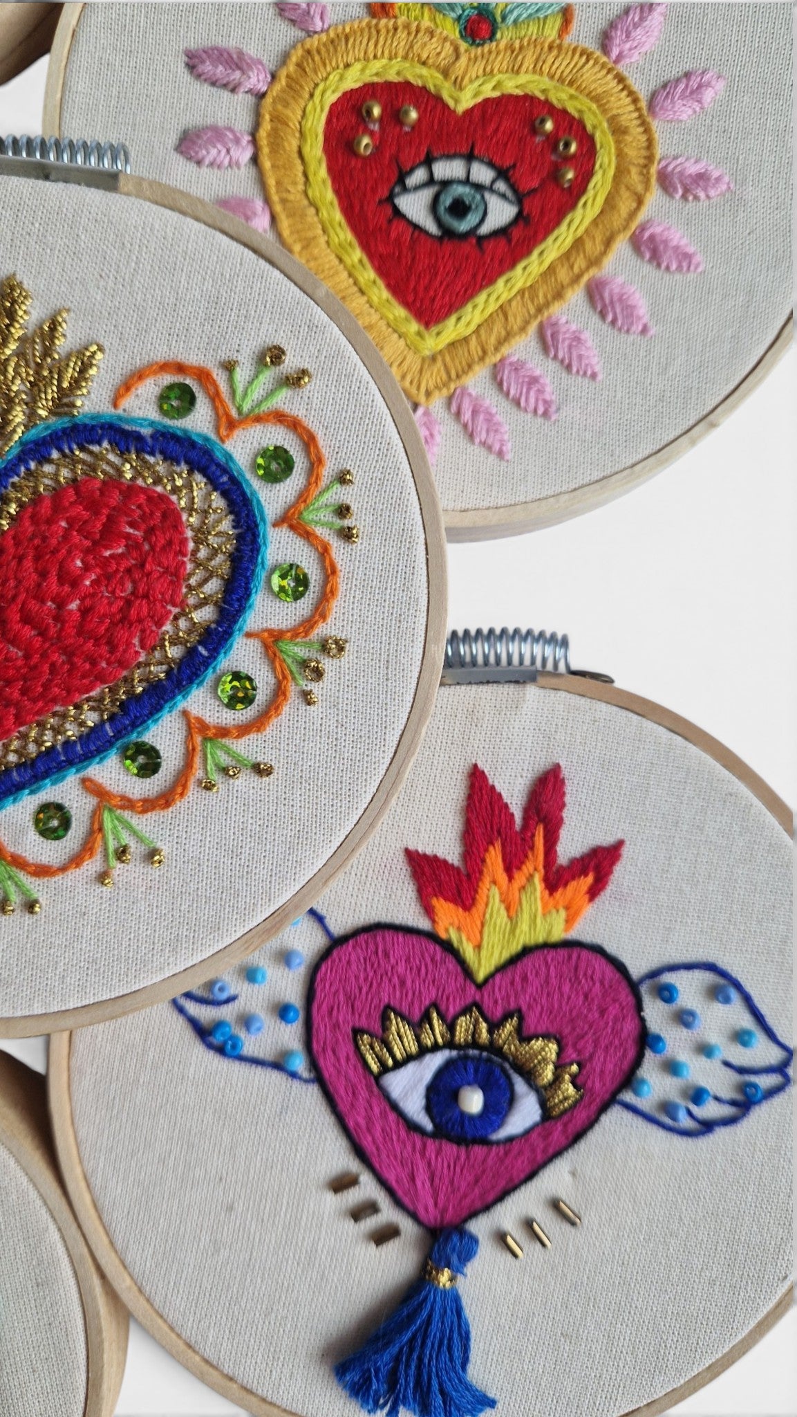 Kotty Embroidery Art Bild - Milagrito Mexicano