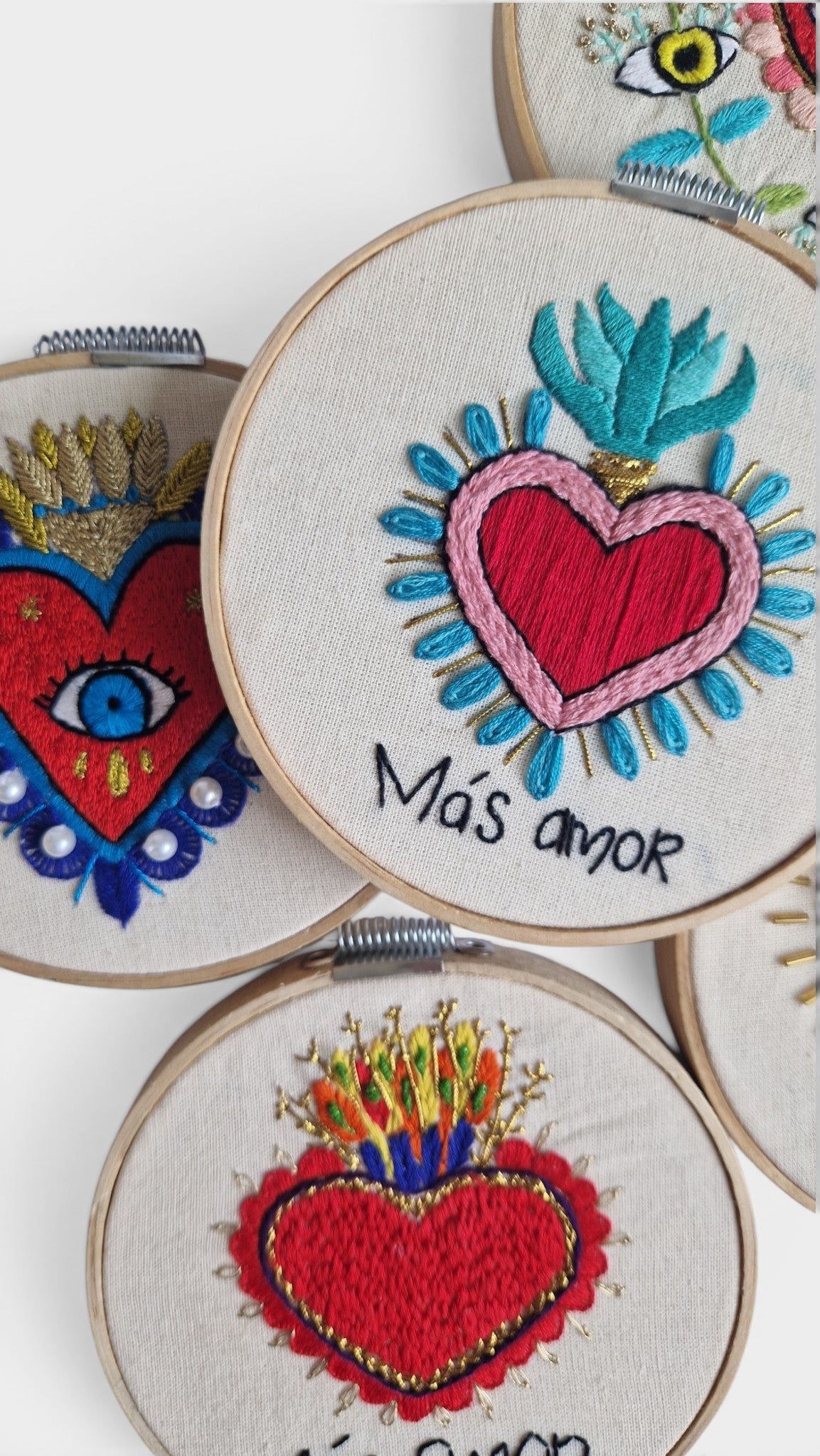 Kotty Embroidery Art Bild - Milagrito Mexicano