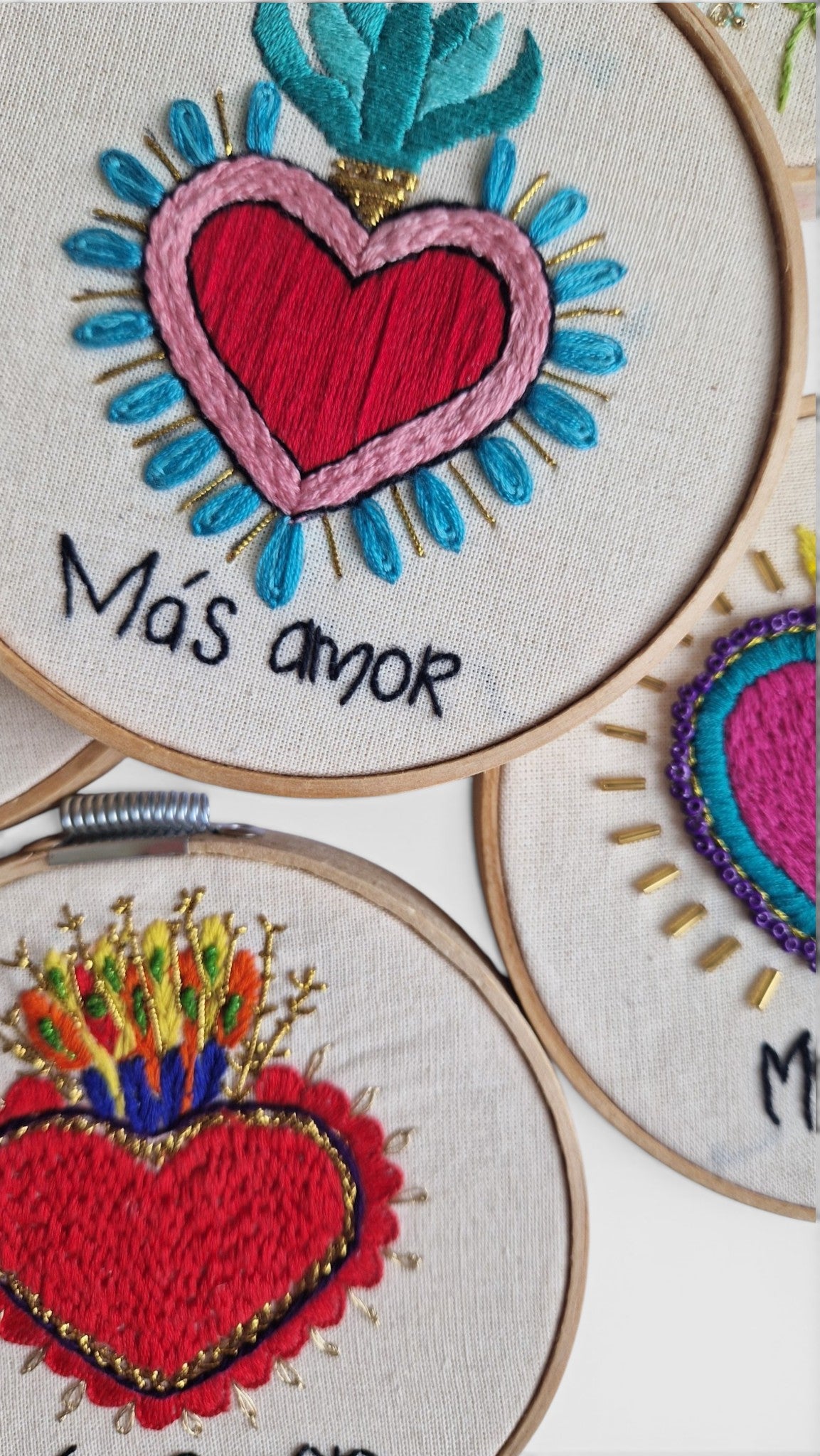 Kotty Embroidery Art Bild - Milagrito Mexicano