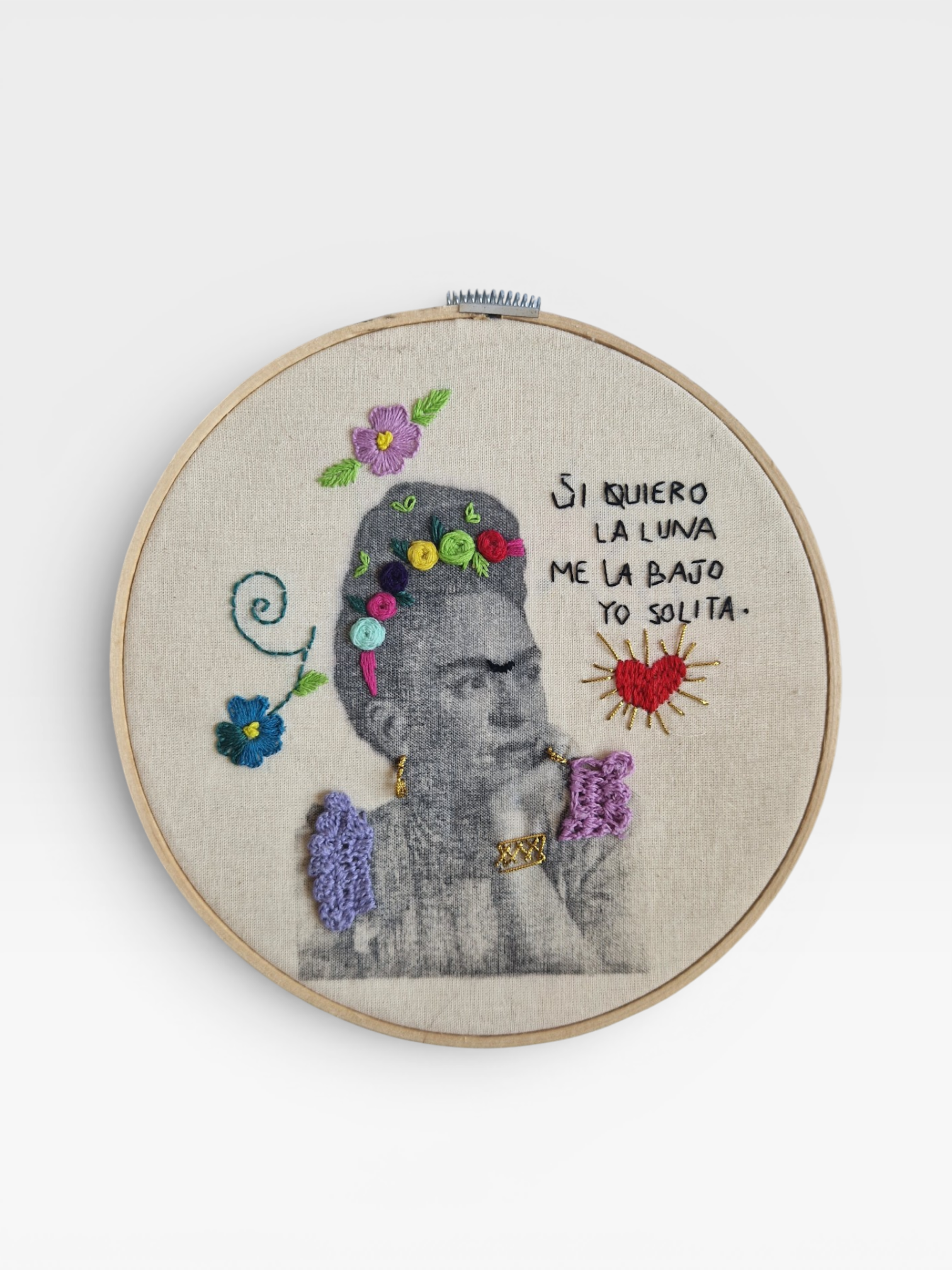 Kotty Embroidery Art Bild - Frida