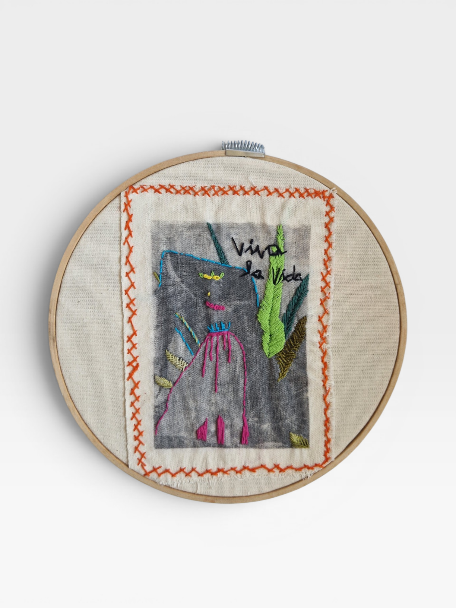 Kotty Embroidery Art Bild - Frida
