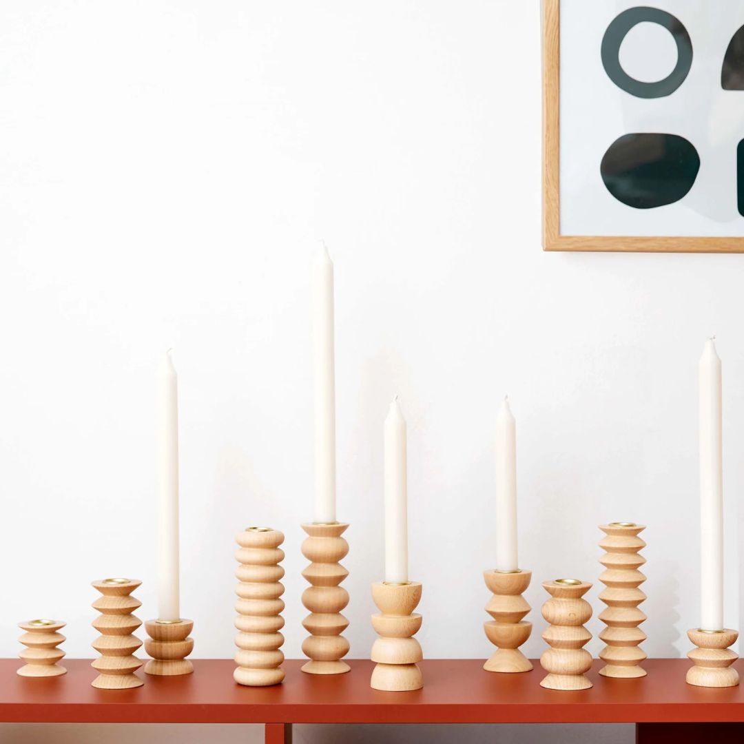 Holzkerzenständer - Totem No. 4 Set