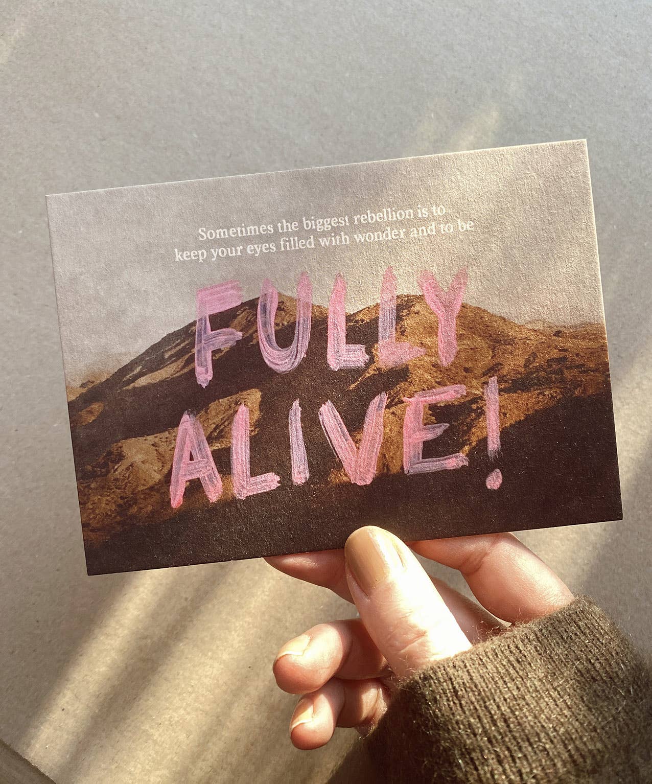 Postkarte - To Be Fully Alive