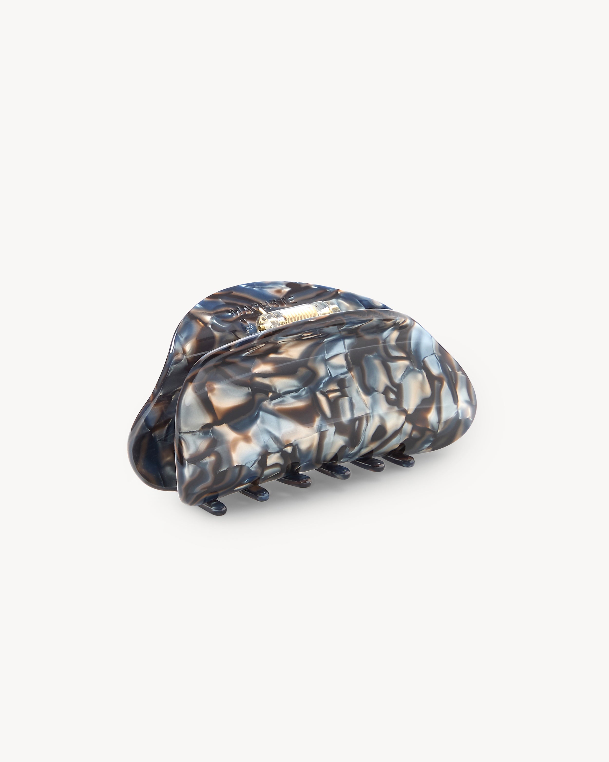 Haarklammer - Machete Crescent Blue Horn