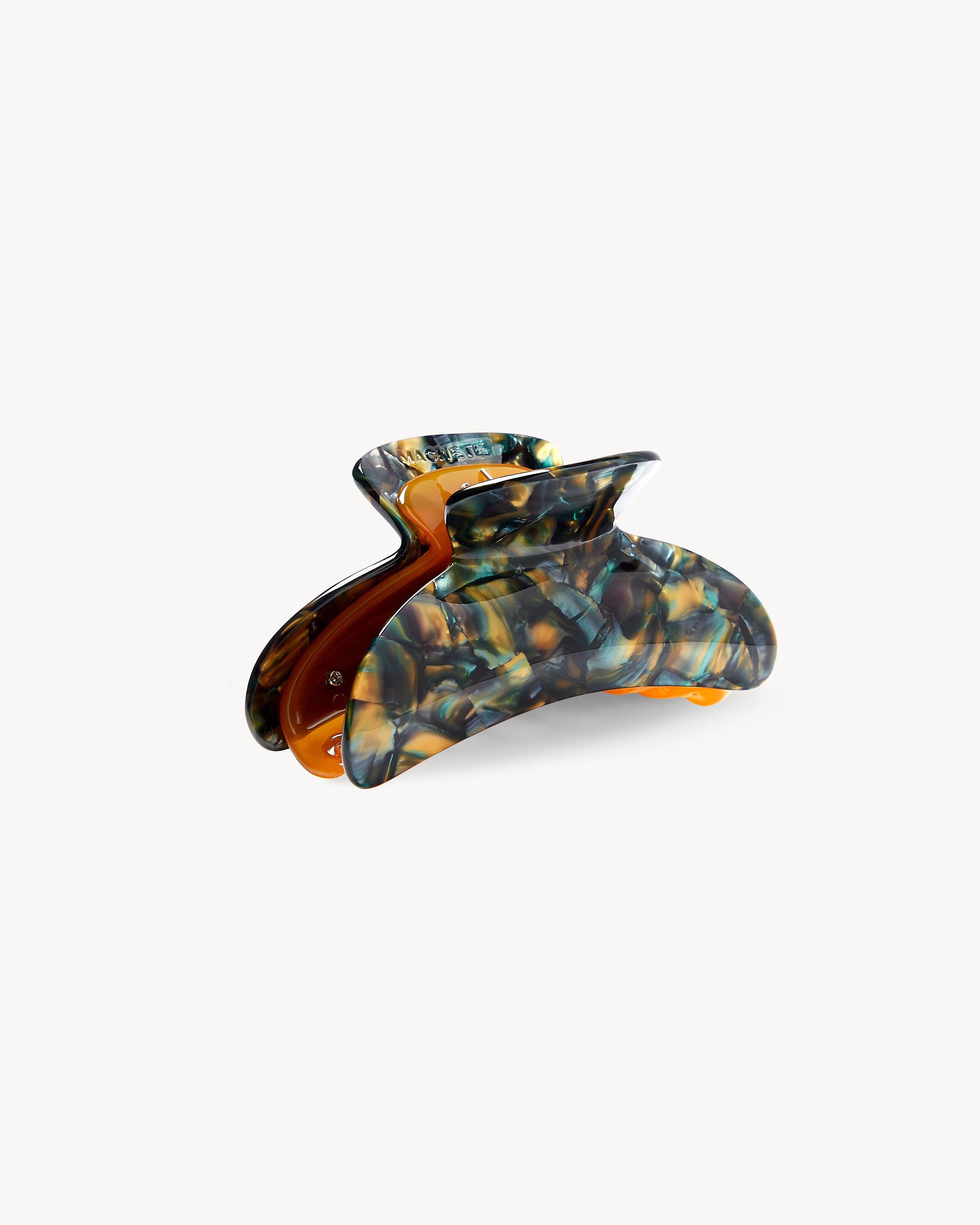 Haarklammer - Machete Grande Heirloom Green Tortoise