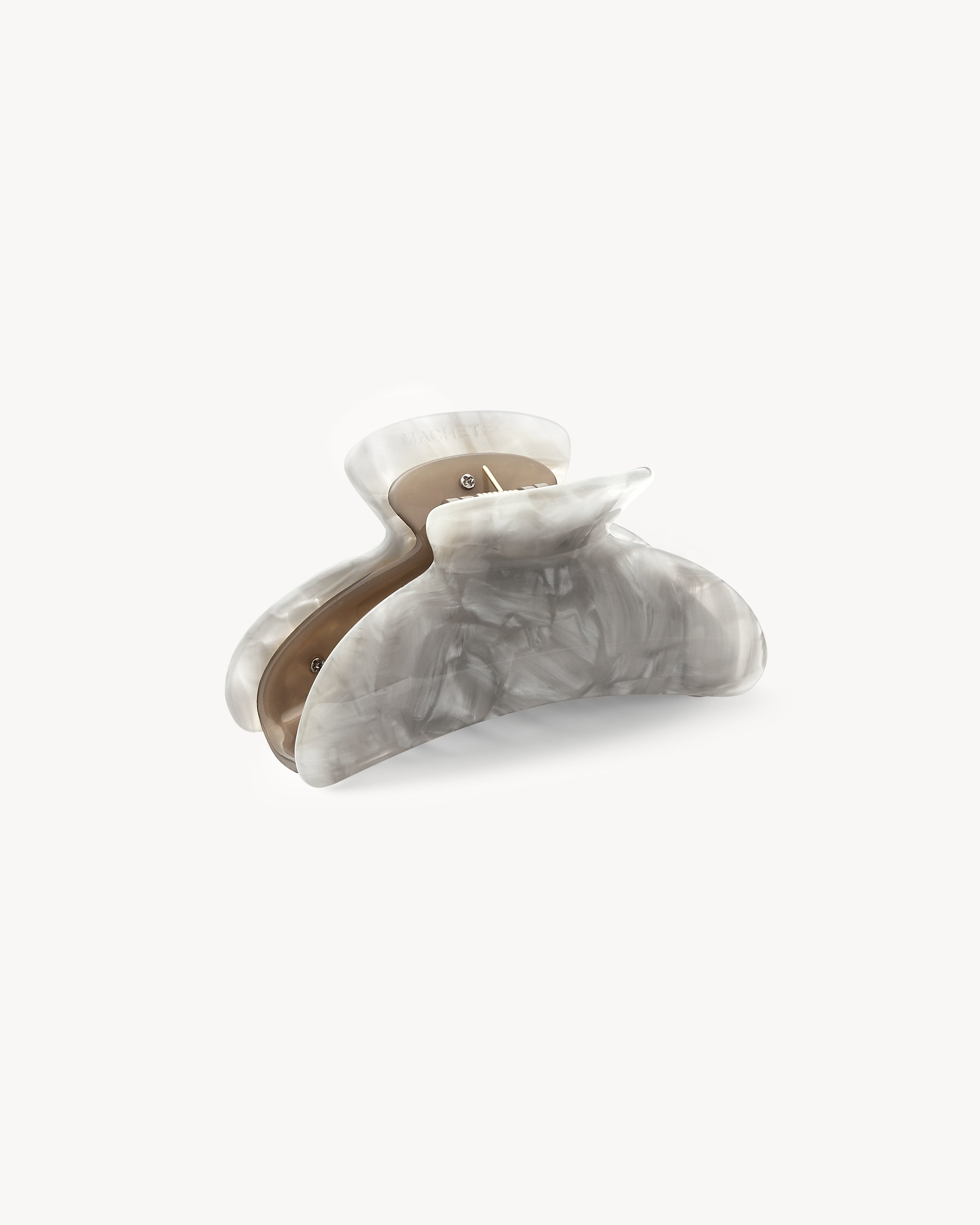 Haarklammer - Machete Grande Heirloom Claw Grey Shell