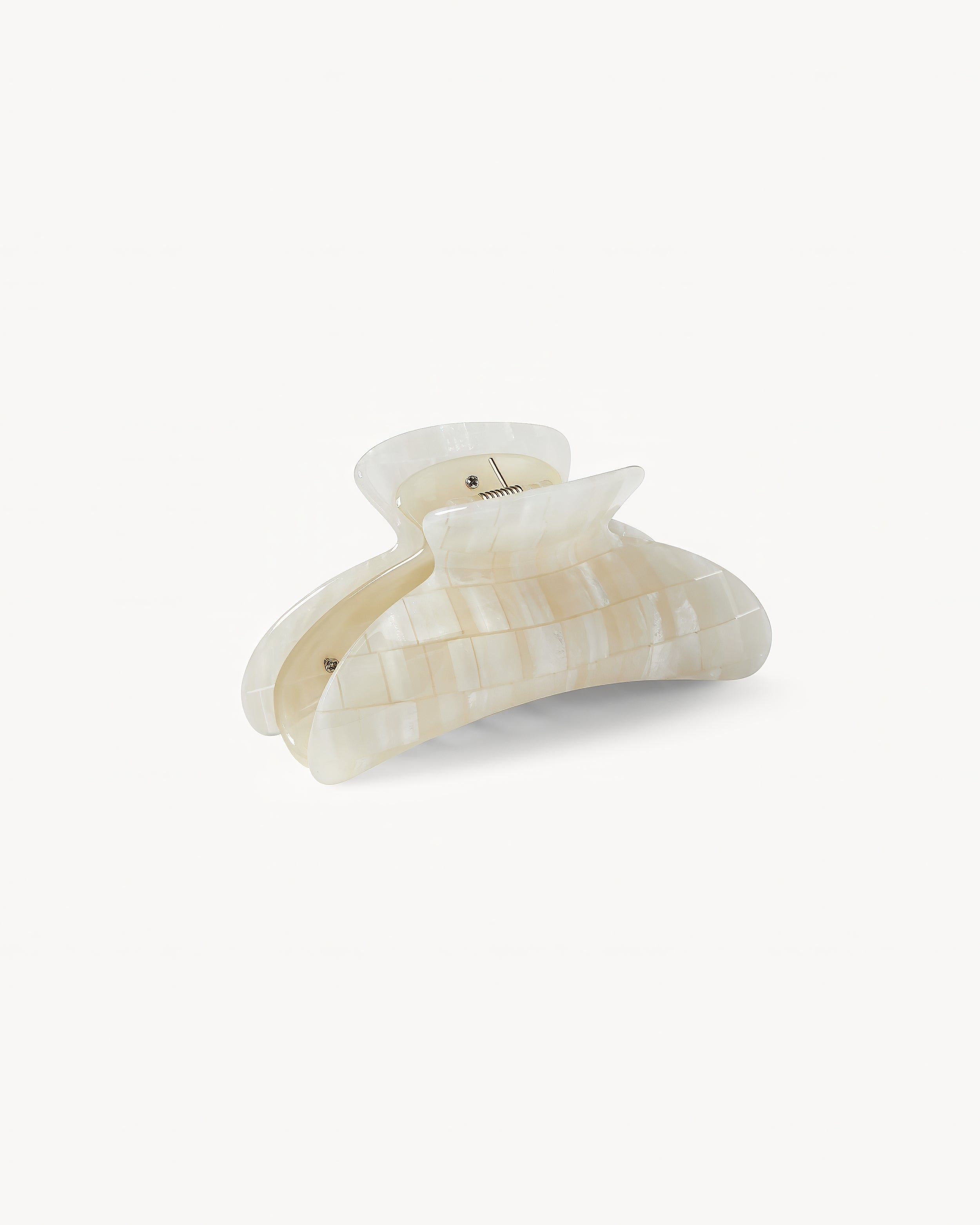 Haarklammer - Machete Grande Heirloom Opalite Shell Checker