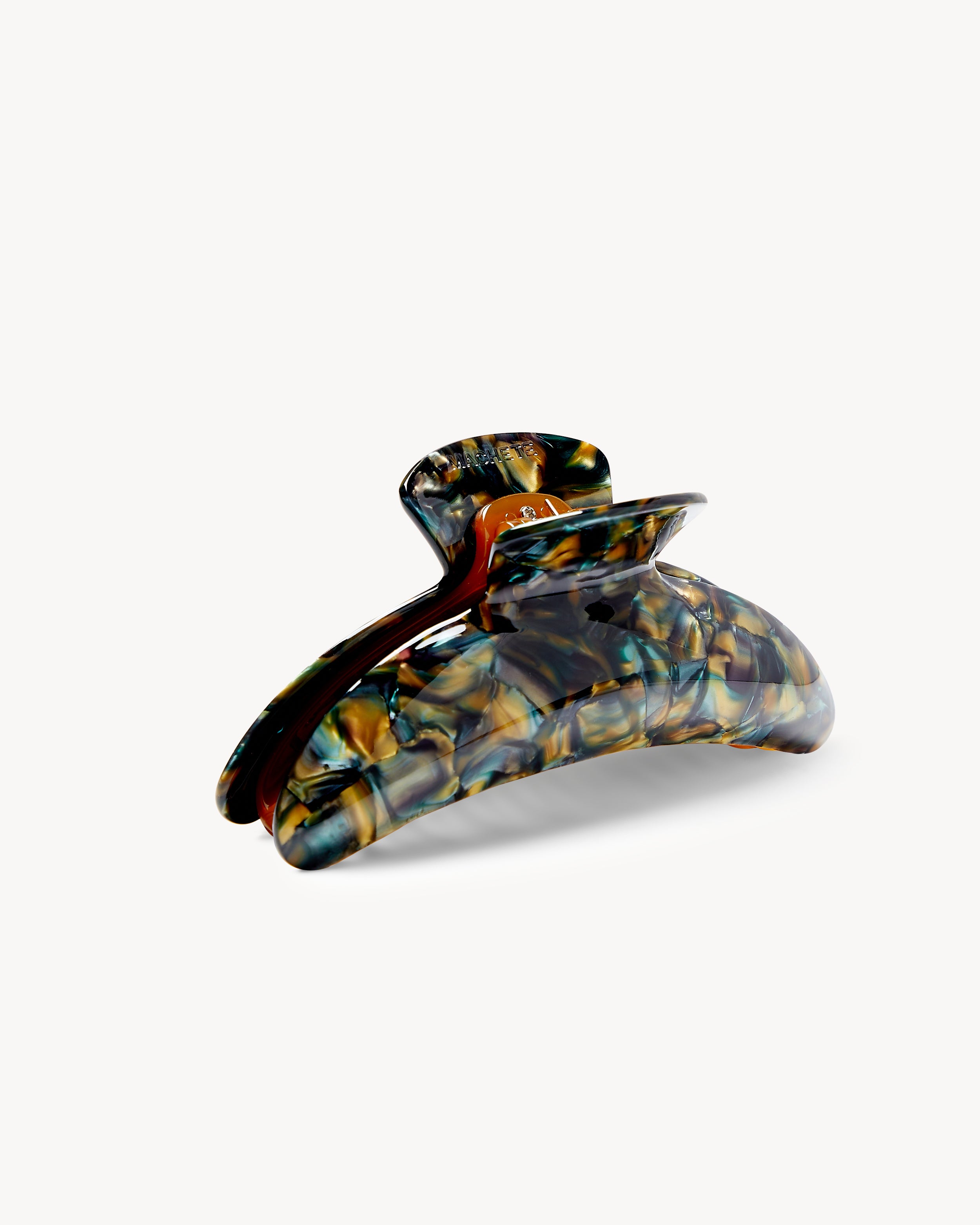 Haarklammer - Machete Jumbo Heirloom Claw Green Tortoise