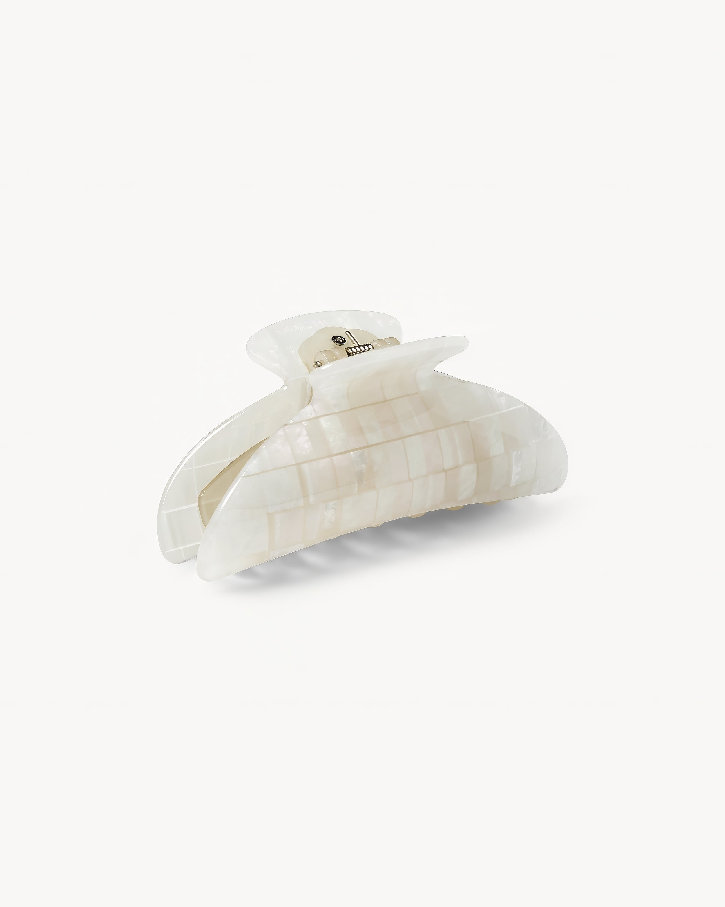 Haarklammer - Machete Midi Heirloom Opalite Shell Checker