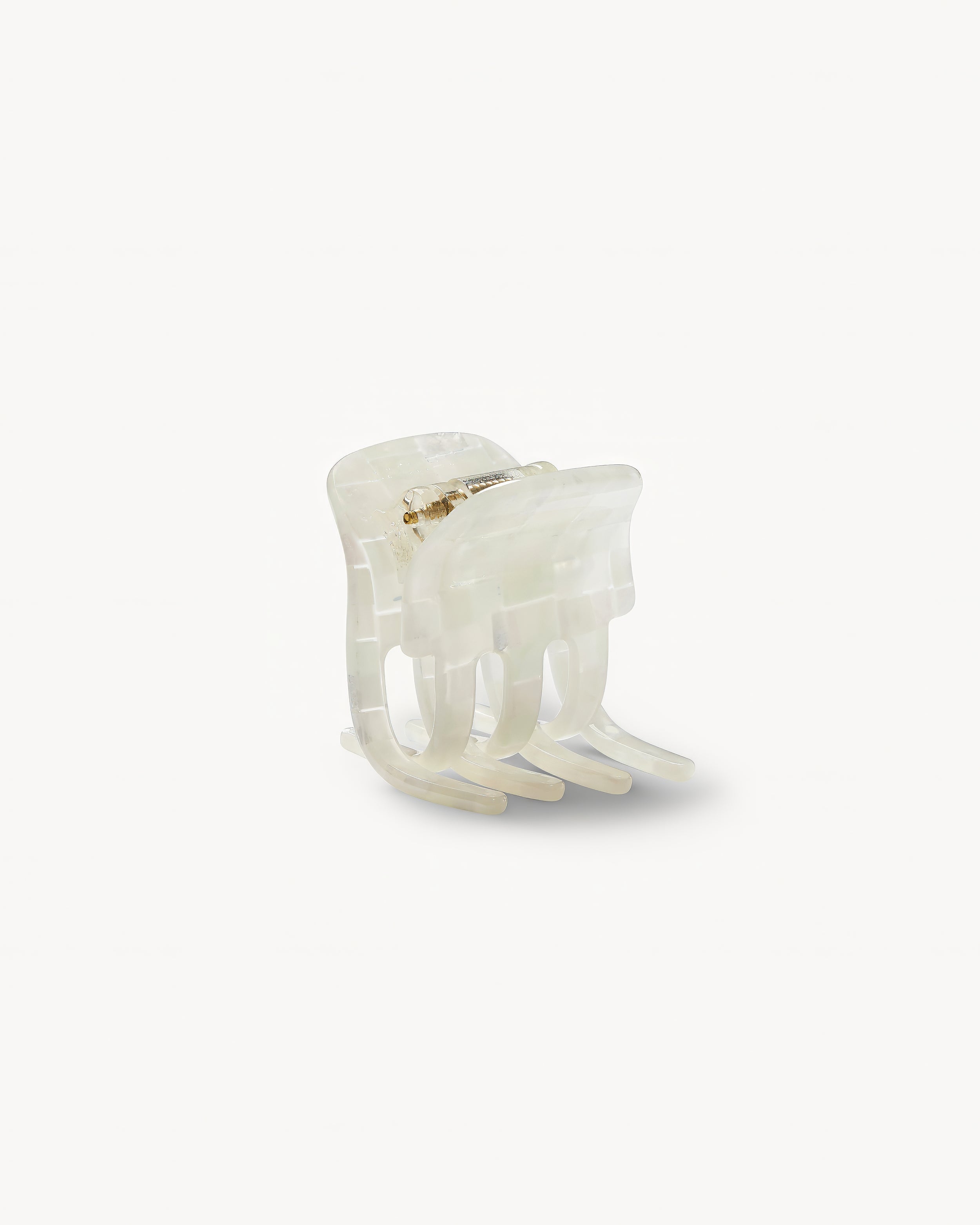 Haarklammer - Machete Mini Claw Opalite Shell Checker