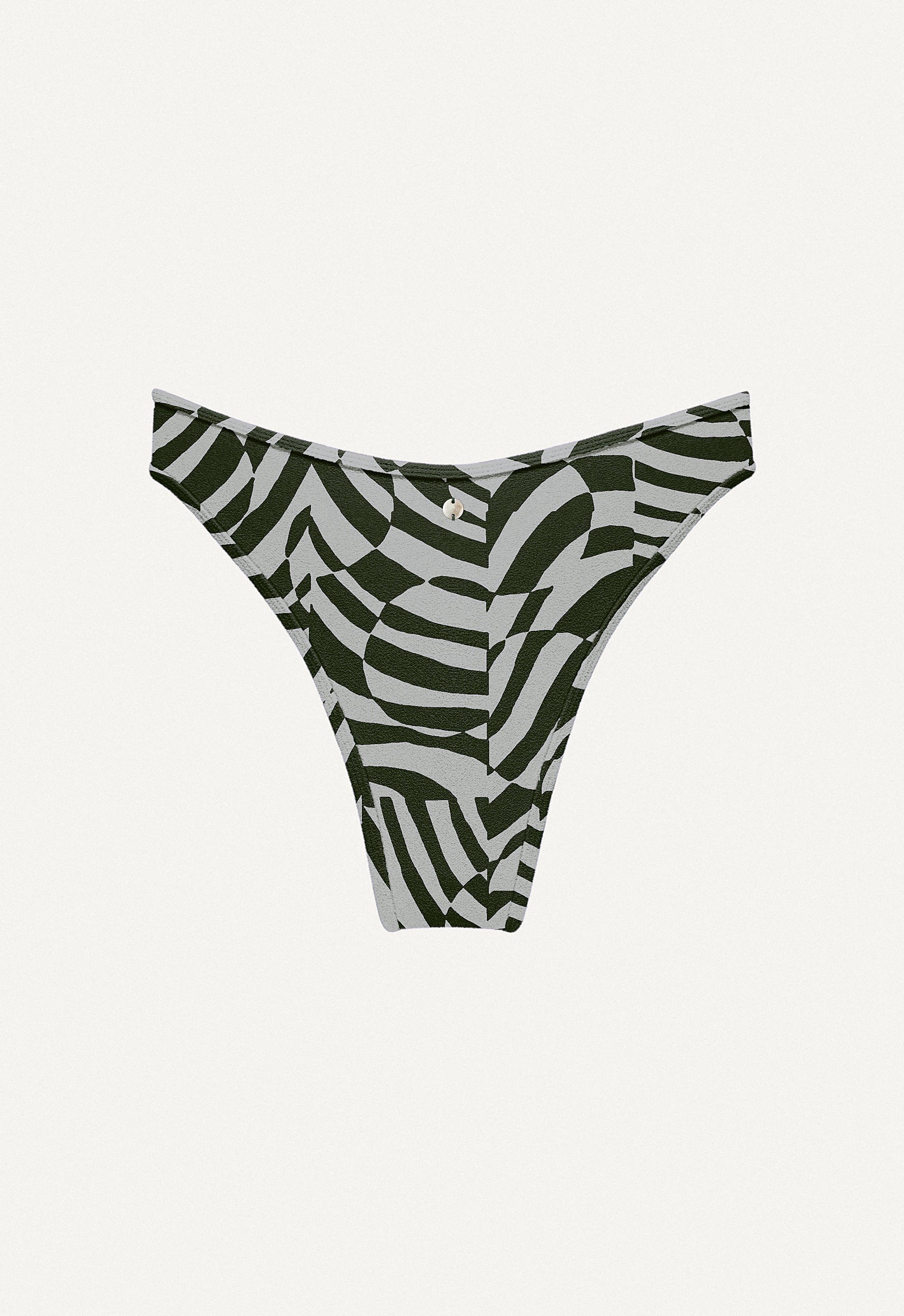 Bikini Hose „Notos“ in Unreal Zebra Print Frottee
