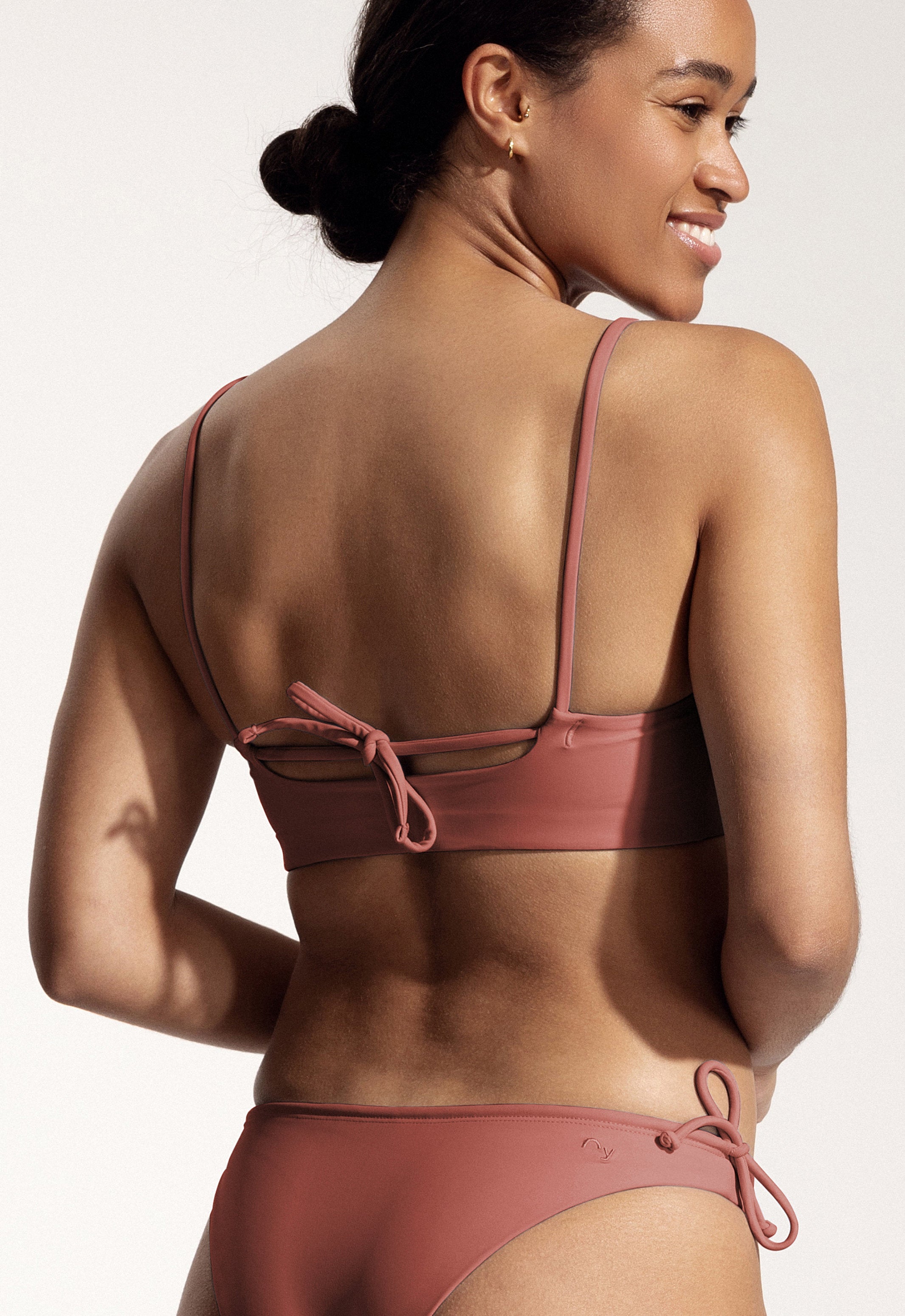 Surf Bikini Oberteil „Buri“ in Lehmrot