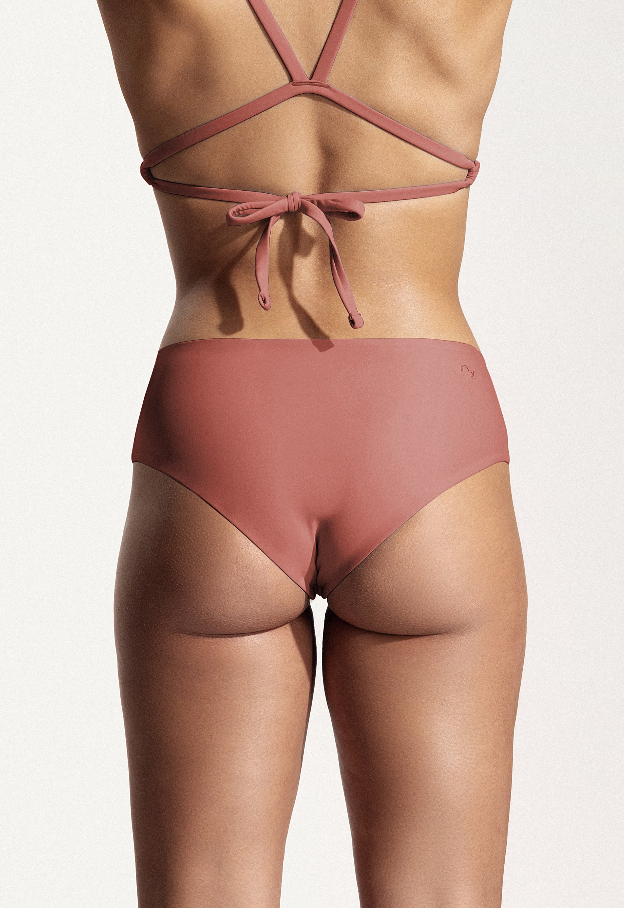 Surf Bikini Hose „Fugu“ in Lehmrot