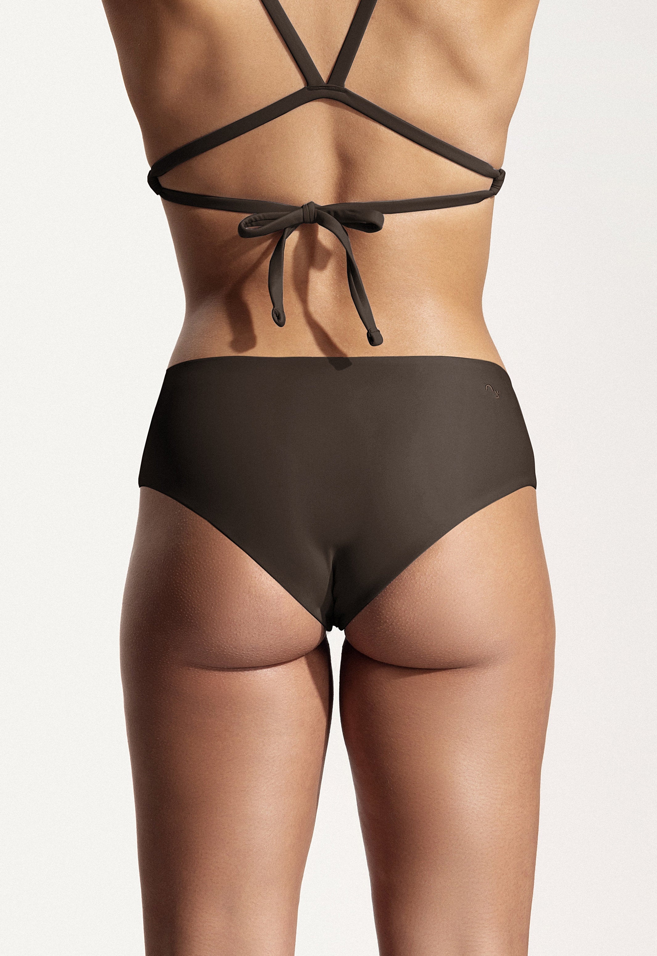 Surf Bikini Hose „Fugu“ in Dunkelbraun