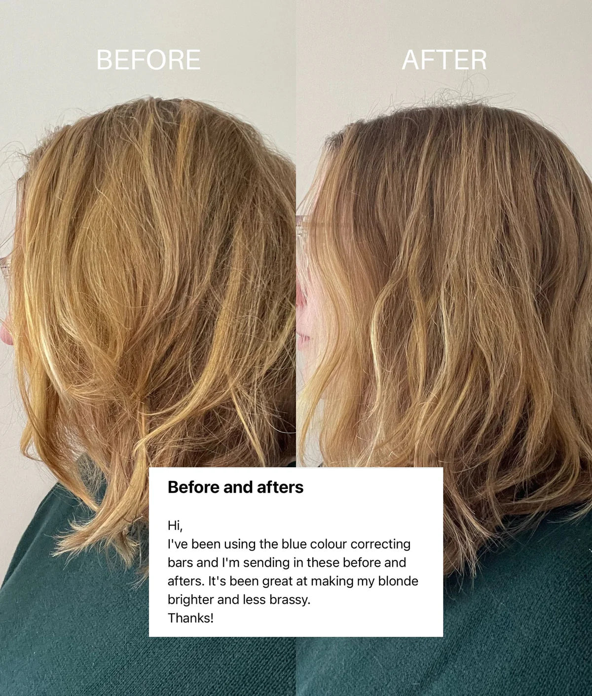 Festes Shampoo & Conditioner Set Colour Correction Blue - Dunkelblondes & Braunes Haar