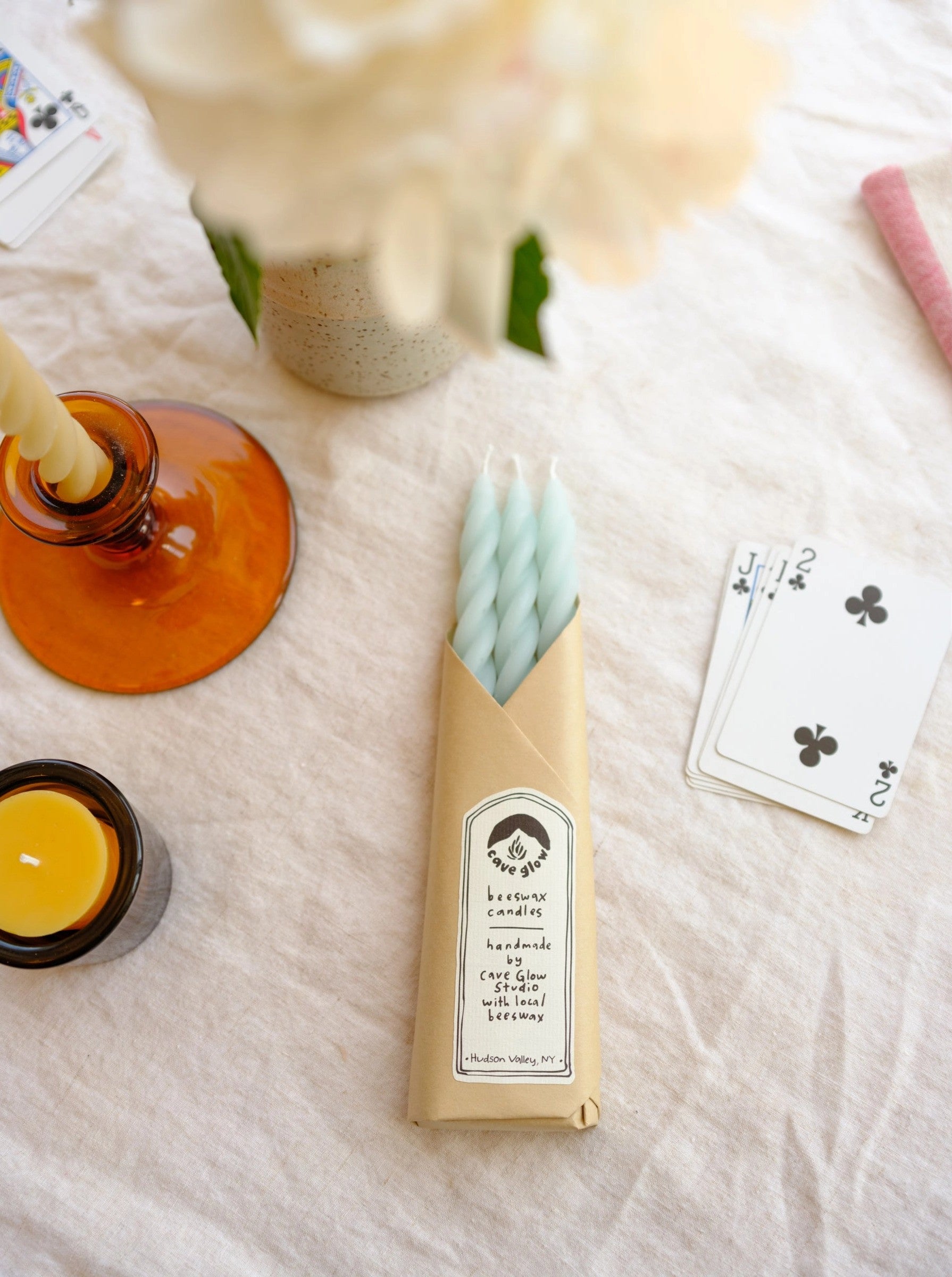 Kerzen  Spiral Beeswax - Sand