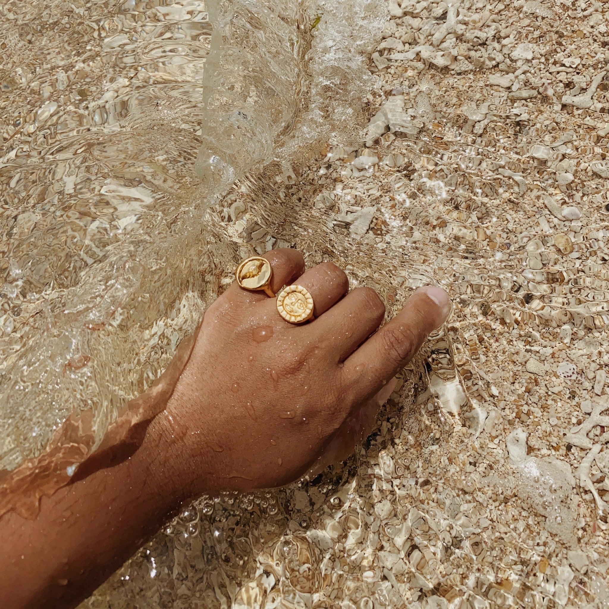 Ring 24K Gold Vermeil - Sun Ring
