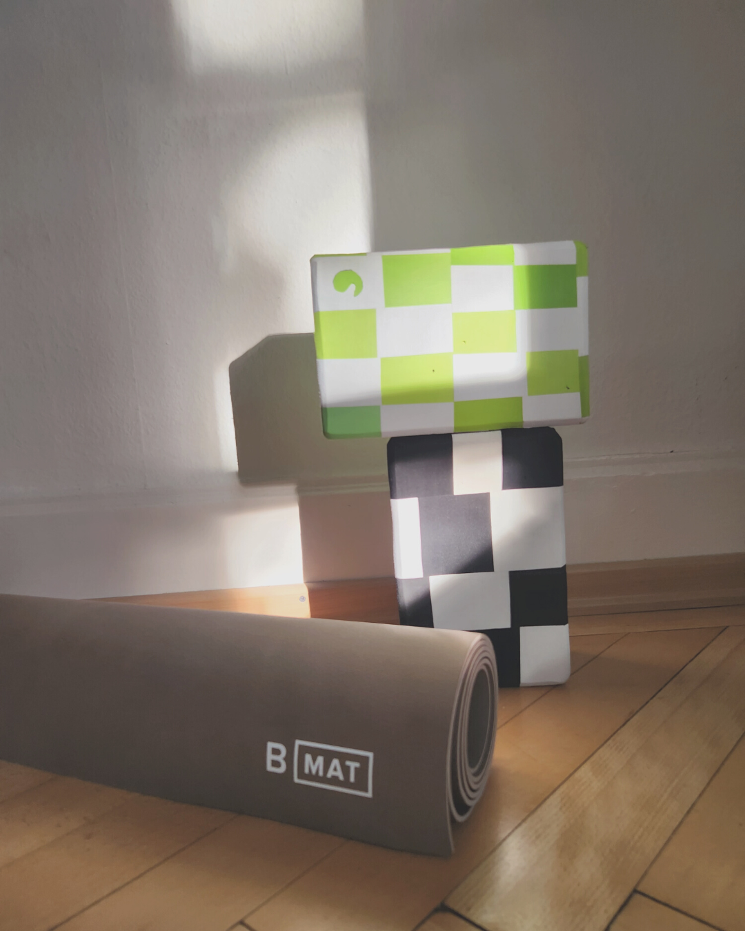 Recycled Yoga Block Yin Yang