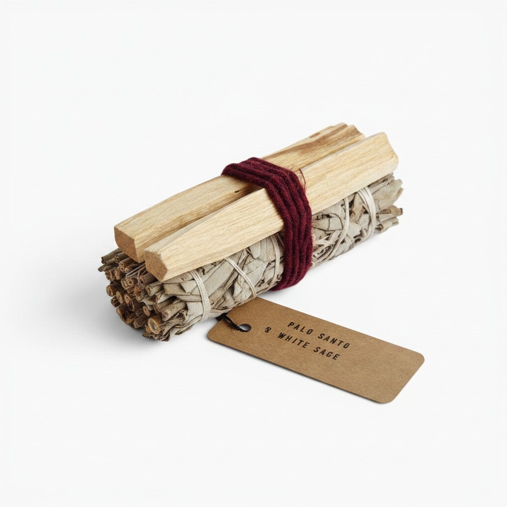 Weisser Salbei & Palo Santo Räucherbündel Duo